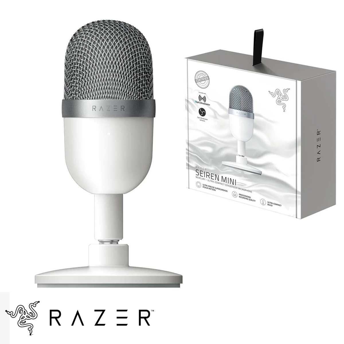 Micrófono Razer Seiren Mini White