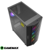 Case Gamemax Black Diamond / Vidrio templado / ARGB / 1 ventilador