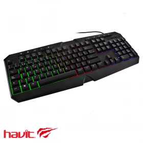 Teclado Havit KB419L USB Multimedia Retroiluminado