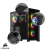 Case Corsair iCUE 4000X RGB / Vidrio templado / 3 ventiladores / Negro