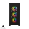 Case Corsair iCUE 4000X RGB / Vidrio templado / 3 ventiladores / Negro