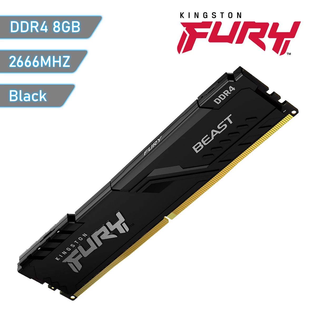 Memoria RAM DDR4 Kingston Fury Beast 8Gb 2666Mhz | Quito Ecuador