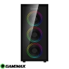 Case Gamemax Draco XD / Vidrio templado / ARGB / 4 ventiladores Dual Ring