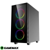 Case Gamemax Draco XD / Vidrio templado / ARGB / 4 ventiladores Dual Ring
