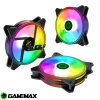 Ventiladores KIT 3 en 1 Gamemax RQ300 ARGB / Control remoto