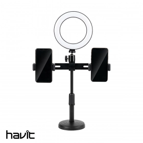 Aro de Luz Havit 26CM con trípode HV-ST7021