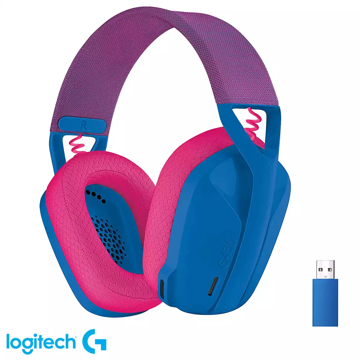 Audífonos Logitech G435 Wireless Lightspeed BT Azul