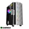 Case Gamemax White Diamond / Vidrio templado / ARGB / 1 ventilador