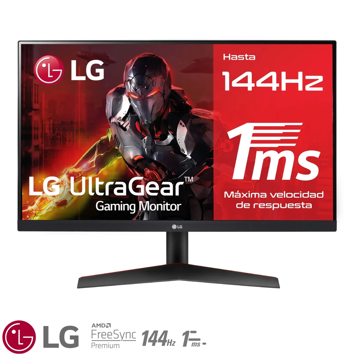 Monitor Gamer 23.8 LG 24GN600 UltraGear FullHD / 144Hz