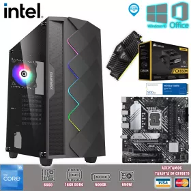 CPU Intel i5 12400 12va / B660M-A / 16 RAM / 500 SSD