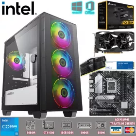 CPU Intel i5 12400 12va/ B660M-A/ 16 RAM/ 500 SSD/ GTX 1650