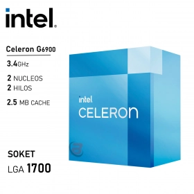 Procesador Intel Celeron G6900 3.4GHz 2 Núcleos 2 Hilos LGA1700 12va