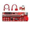 Riser PCIe GPU MZHOU 16x1 6 pines Ver013 Pro 10 Capacitores (Minería criptomonedas)