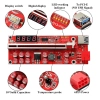 Riser PCIe GPU MZHOU 16x1 6 pines Ver013 Pro 10 Capacitores (Minería criptomonedas)