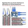 PCIe Splitter 1X4 SYONCON UEX1-04 Riser elevador (Minería criptomonedas)