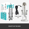 Micrófono Blue Yeti Profesional USB Plata