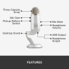 Micrófono Blue Yeti Profesional USB Plata