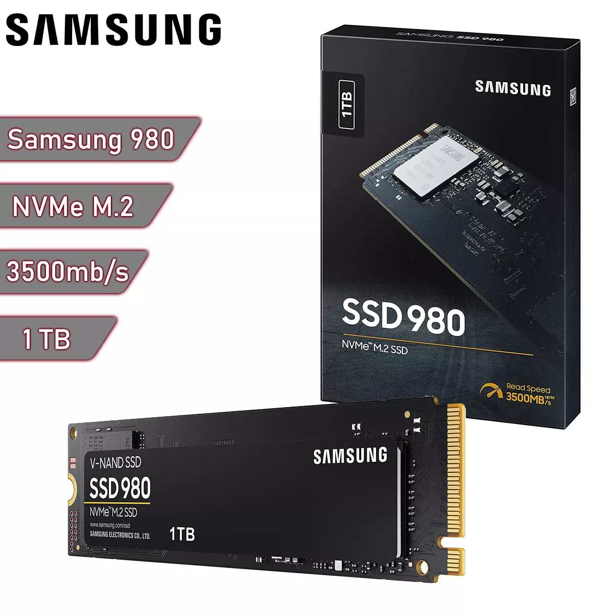 Disco sólido SSD M.2 NVMe Samsung 980 1Tb