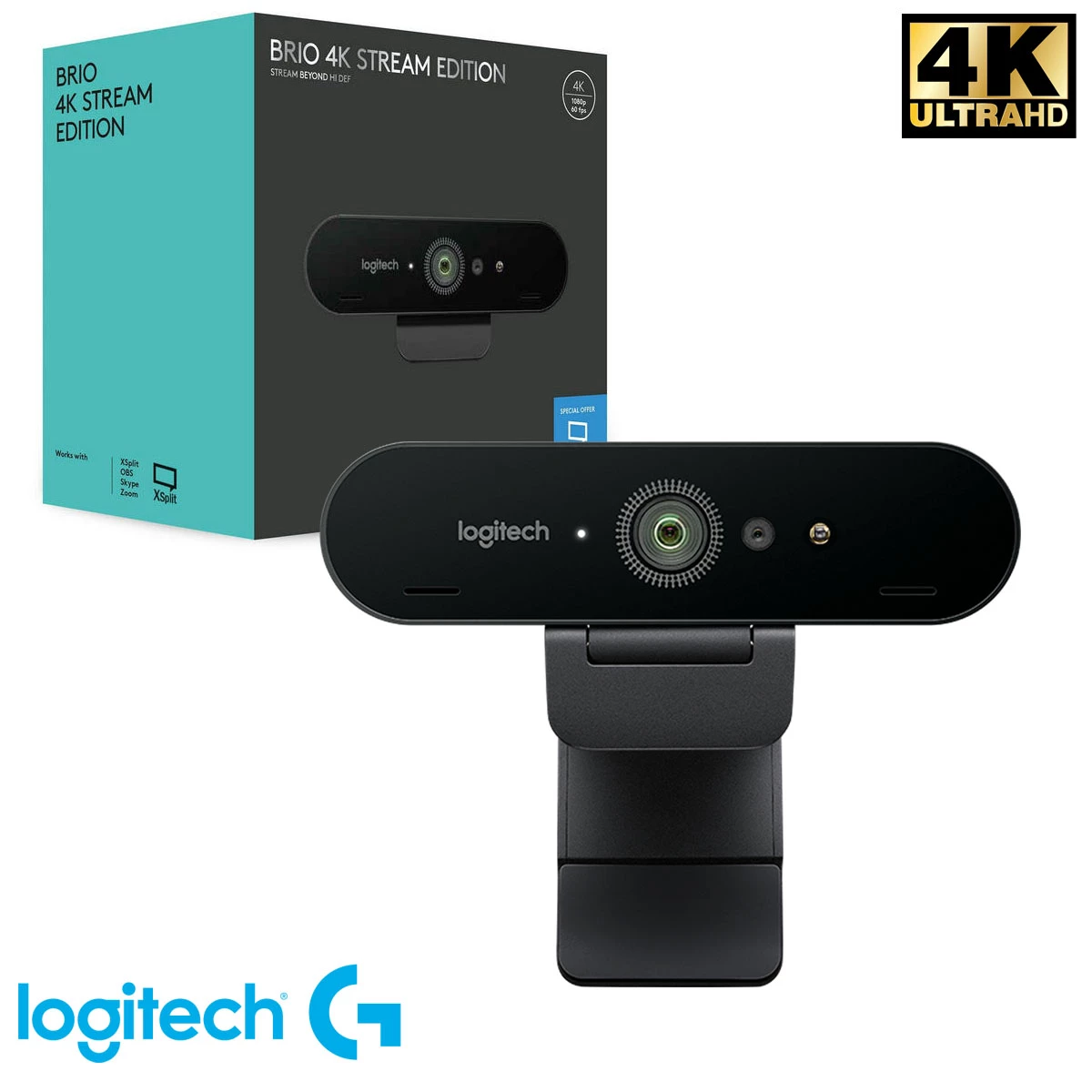 Cámara Webcam Logitech BRIO 4K PRO Stereo