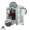 Case Corsair iCUE 4000X RGB / Vidrio templado / 3 ventiladores / Blanco