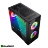 Case Gamemax H605-TA / mATX / Vidrio templado / ARGB / 3 ventiladores