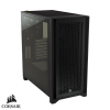 Case Corsair 4000D AIRFLOW / Vidrio templado / 2 ventiladores / Negro