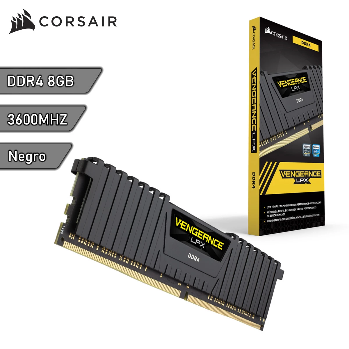 Memoria RAM DDR4 Corsair Vengeance LPX 8Gb 3600Mhz
