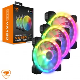 Ventiladores KIT 3 en 1 Cougar Vortex VX ARGB