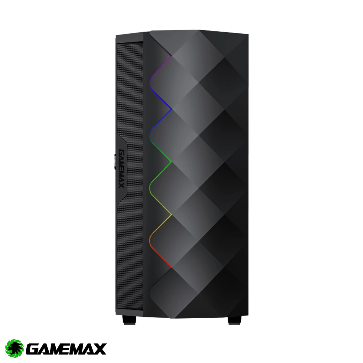 Case Gamemax Black Diamond COC Vidrio templado ARGB 1 ventilador