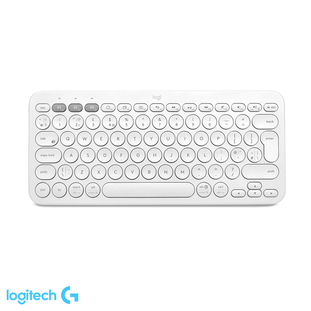 Teclado Logitech Multidispositivo K380 Bluetooth Blanco