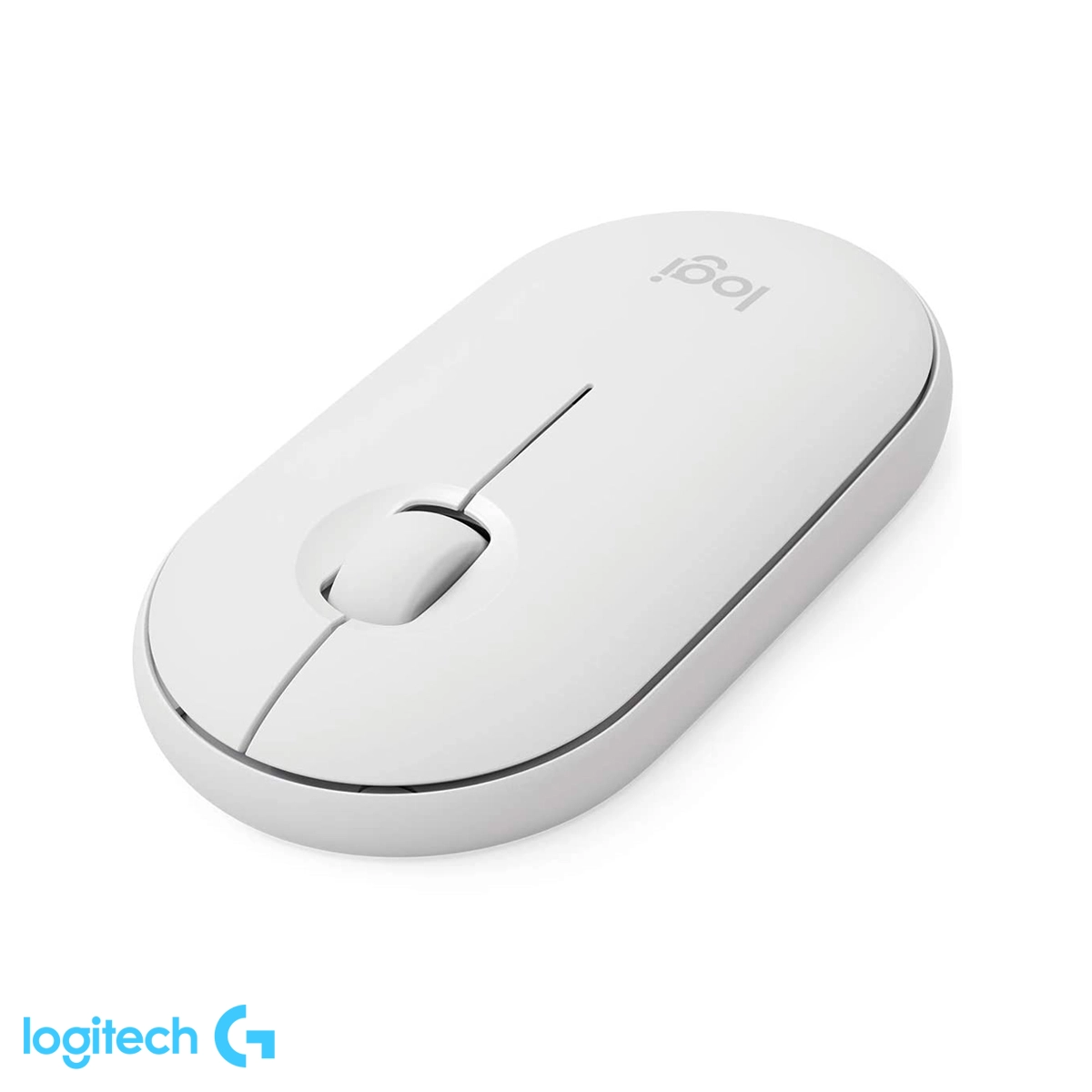Mouse Logitech M350 Pebble Bluetooth Wireless Blanco