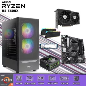 CPU Gamer Ryzen 5 5600X | 32GB DDR4 | 500GB M.2 | RTX 4060