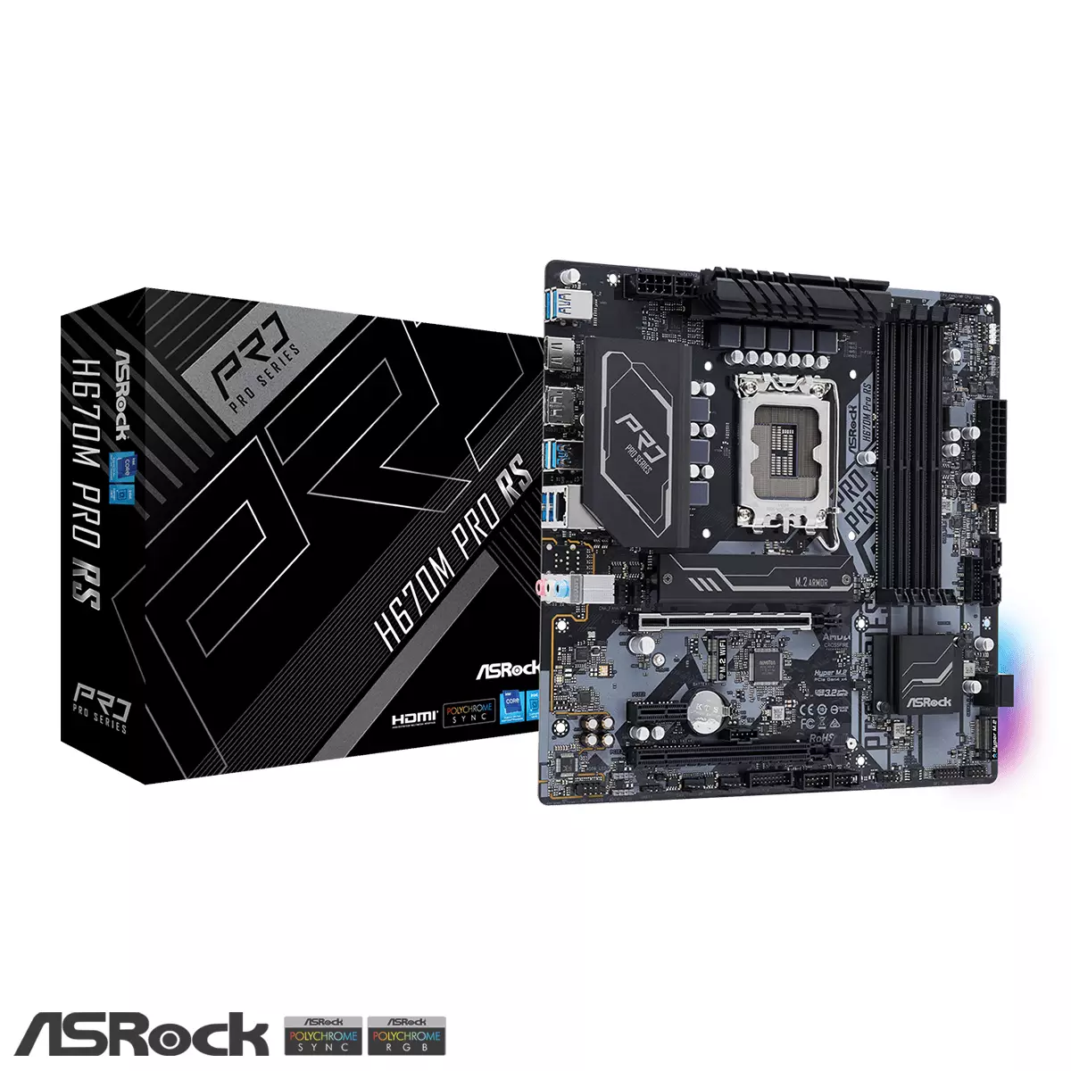 Mainboard AsRock H670M PRO RS LGA1700 DDR4 12va, 13va