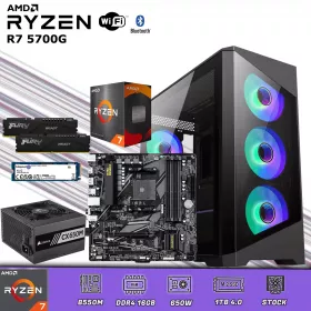 CPU Gamer Ryzen 7 5700G | 16GB DDR4 | 1TB M.2/ Wifi-Bluetooth