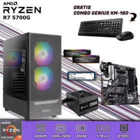 CPU Gamer Ryzen 7 5700G | 32GB DDR4 | 1TB M.2
