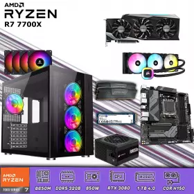 CPU Gamer Ryzen 7 7700X | 32GB DDR5 | 1TB 4.0 | RTX 3080